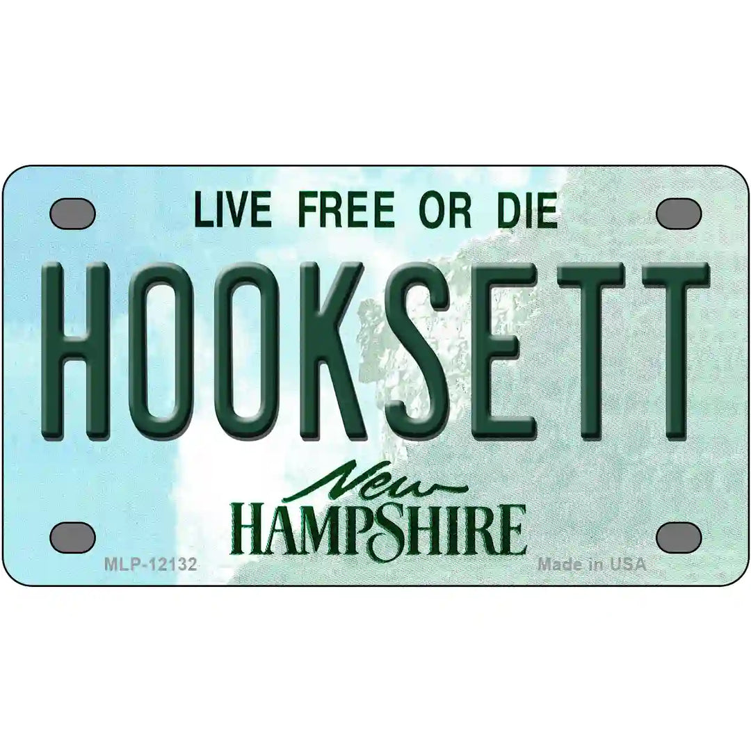 Hooksett New Hampshire Novelty Metal License Plate 4" x 2.2" Mini (MLP)