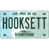 Hooksett New Hampshire Novelty Metal License Plate 4" x 2.2" Mini (MLP)