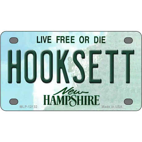 Hooksett New Hampshire Novelty Metal License Plate 4" x 2.2" Mini (MLP)