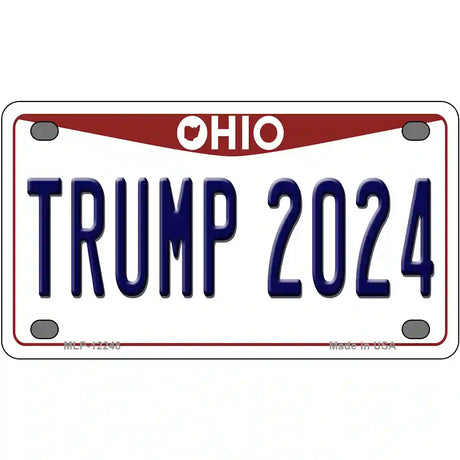Trump 2024 Ohio Novelty Metal License Plate