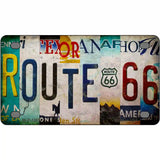Route 66 Strip Novelty Metal License Plate 4" x 2.2" (MLP)
