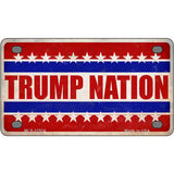 Trump Nation Novelty Metal License Plate 4" x 2.2" (MLP)