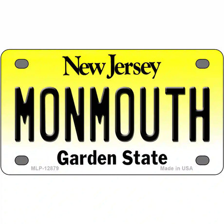Monmouth Novelty Metal License Plate 4" x 2.2" (MLP)