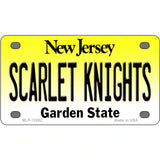Scarlet Knights Novelty Metal License Plate 4" x 2.2" (MLP)
