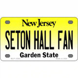 Seton Hall Fan Novelty Metal License Plate 4" x 2.2" (MLP)