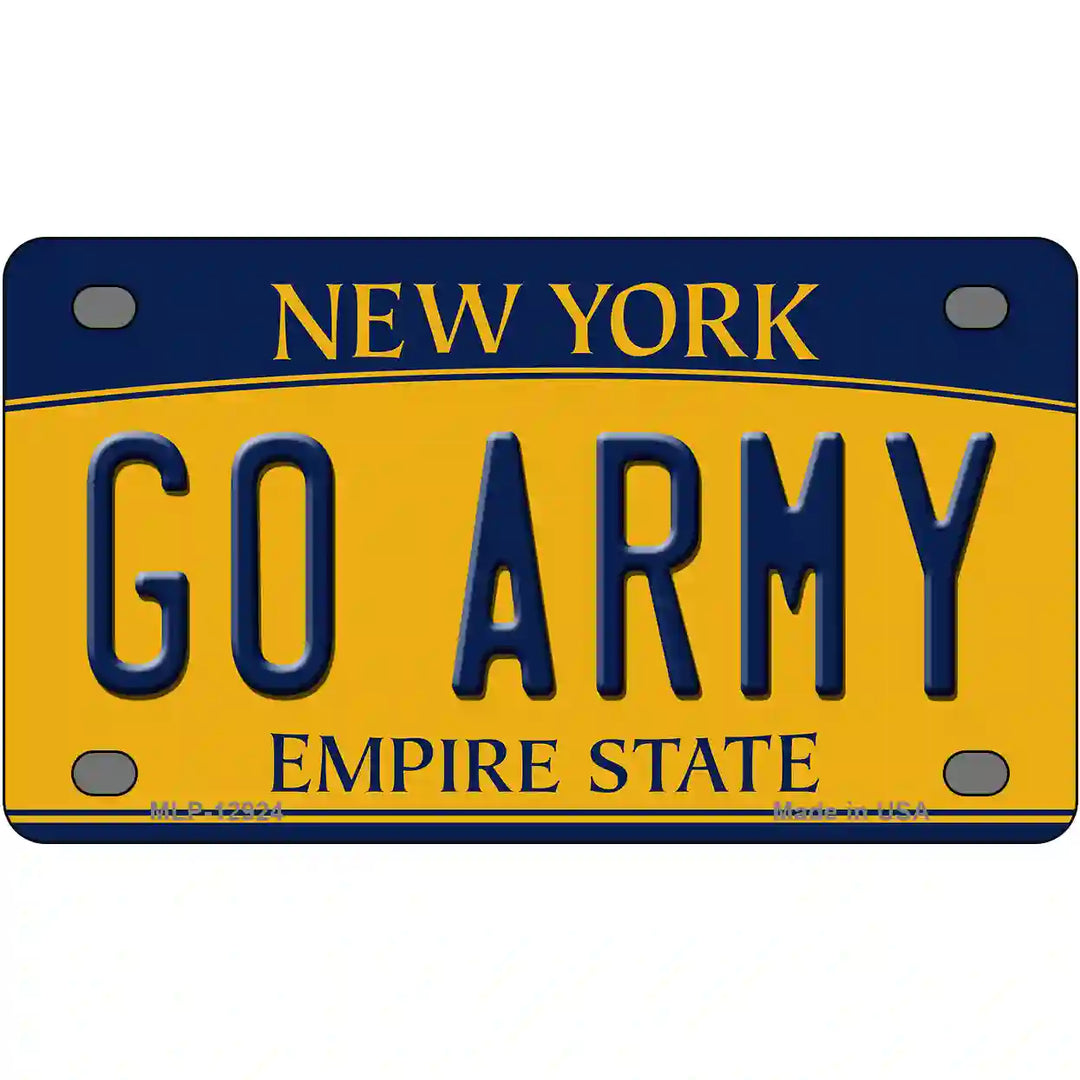 Go Army Novelty Metal License Plate 4" x 2.2" (MLP)