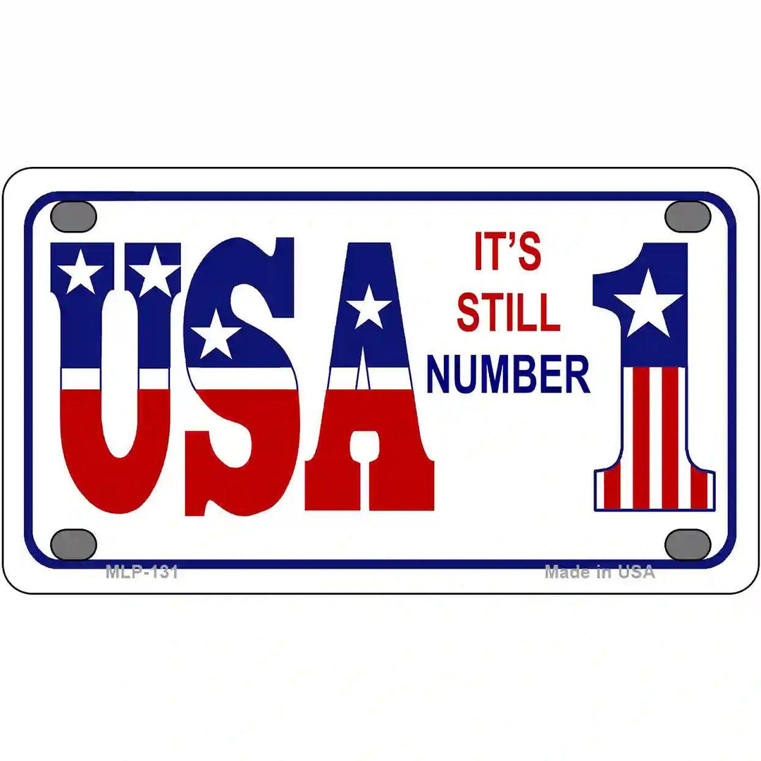 USA Still 1 Novelty Metal License Plate 4" x 2.2" (MLP)
