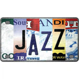 Jazz Strip Art Novelty Metal License Plate Tag 4" x 2.2" (MLP)