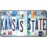 Kansas State Strip Art Novelty Metal License Plate Tag 4" x 2.2" (MLP)