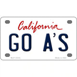 Go Athletics Novelty Metal License Plate Tag 4" x 2.2" (MLP)