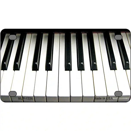 Piano Key board Novelty Metal License Plate 4" x 2.2" (MLP)