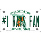 Number 1 Rays Fan Novelty Metal License Plate Tag 4" x 2.2" (MLP)