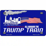Trump Train Novelty Metal License Plate Tag 4" x 2.2" (MLP)