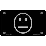 Meh Black Novelty Metal License Plate Tag 4" x 2.2" (MLP)