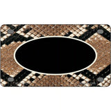 Snake With Black Center Oval Metal Novelty License Plate 4" x 2.2" (MLP)