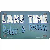 Lake Time Novelty Metal License Plate Tag 4" x 2.2" Mini (MLP)