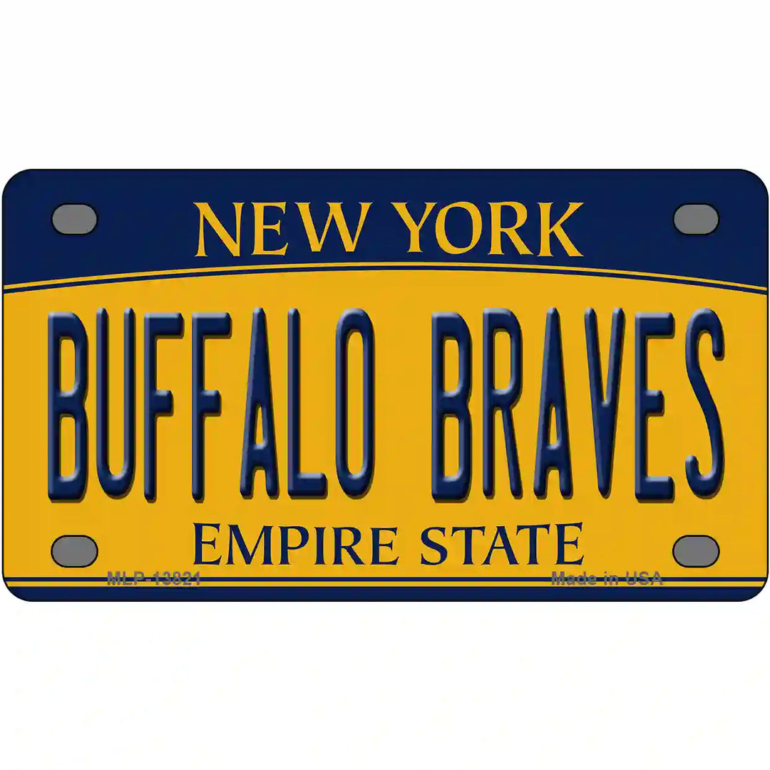 Buffalo Braves New York Novelty Metal License Plate Tag 4" x 2.2" Mini (MLP)