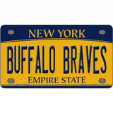 Buffalo Braves New York Novelty Metal License Plate Tag 4" x 2.2" Mini (MLP)