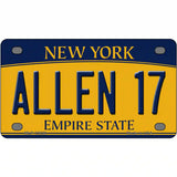 Allen 17 New York Novelty Metal License Plate Tag 4" x 2.2" Mini (MLP)
