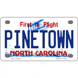 Pinetown North Carolina Novelty Metal License Plate Tag 4" x 2.2" Mini (MLP)