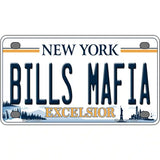 Bills Mafia NY Excelsior Novelty Metal License Plate Tag 4" x 2.2" Mini (MLP)