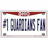 Number 1 Guardians Fan Ohio Novelty Metal License Plate Tag 4" x 2.2" (MLP)