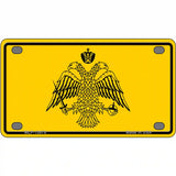 Byzantine Empire Flag Yellow Novelty Metal License Plate Tag 4" x 2.2" (MLP)