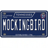 Mockingbird Tennessee Blue Novelty Metal License Plate Tag 4" x 2.2" (MLP)