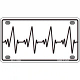 Heart Beats Novelty Metal License Plate Tag 4" x 2.2" (MLP)