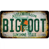 Bigfoot Florida Novelty Metal License Plate Tag 4" x 2.2" Mini (MLP)