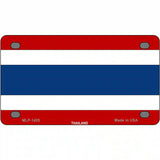 Thailand Flag Metal Novelty License Plate 4" x 2.2" (MLP)