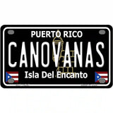 Canovanas Puerto Rico Black Novelty Metal License Plate 4" x 2.2" (MLP)