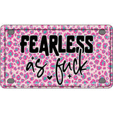 Fearless as Novelty Metal License Plate LP-14493 4" x 2.2" Mini (MLP)