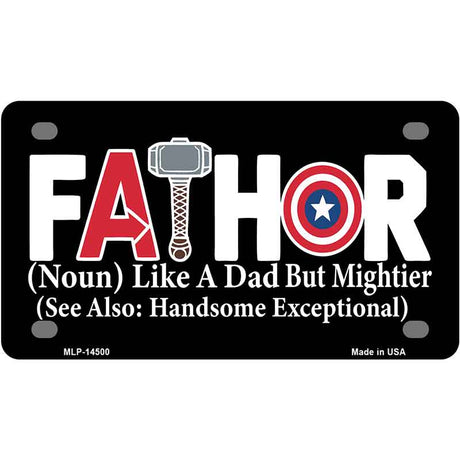 FATHOR Novelty Metal License Plate LP-14500