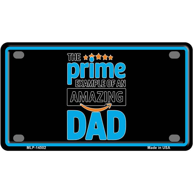 The Prime Dad Novelty Metal License Plate LP-14502