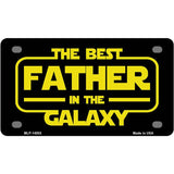Best Father in the Galaxy Novelty Metal License Plate LP-14503