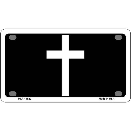 Cross Silhouette Novelty Metal License Plate LP-14522