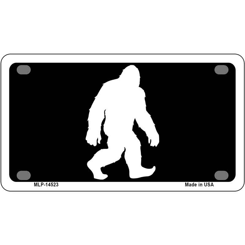 Bigfoot Silhouette Novelty Metal License Plate LP-14523