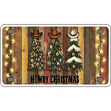 Howdy Christmas Novelty Metal License Plate LP-14527