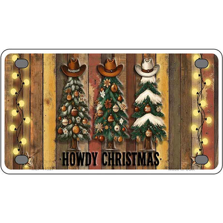 Howdy Christmas Novelty Metal License Plate LP-14527
