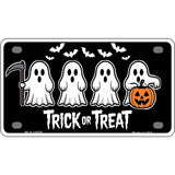 Trick or Treat Ghosts Novelty Metal License Plate LP-14528