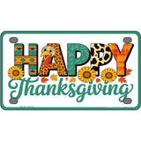 Happy Thanksgiving Novelty Metal License Plate LP-14532