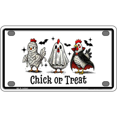 Chick or Treat Novelty Metal License Plate LP-14541