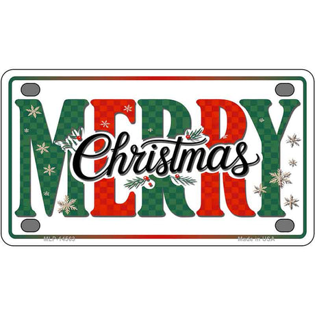 Merry Christmas Novelty Metal License Plate LP-14563
