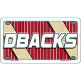 DBACKS Graphic Novelty Metal License Plate LP-14565