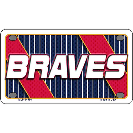 BRAVES Graphic Novelty Metal License Plate LP-14566