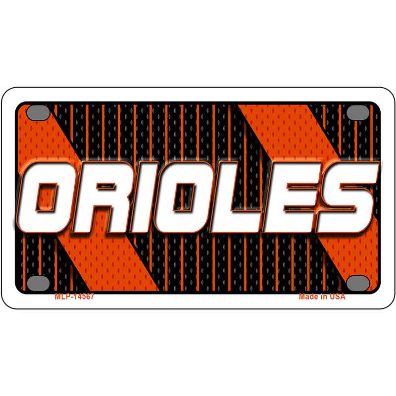 ORIOLES Graphic Novelty Metal License Plate LP-14567