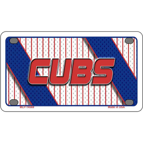 CUBS Graphic Novelty Metal License Plate LP-14569