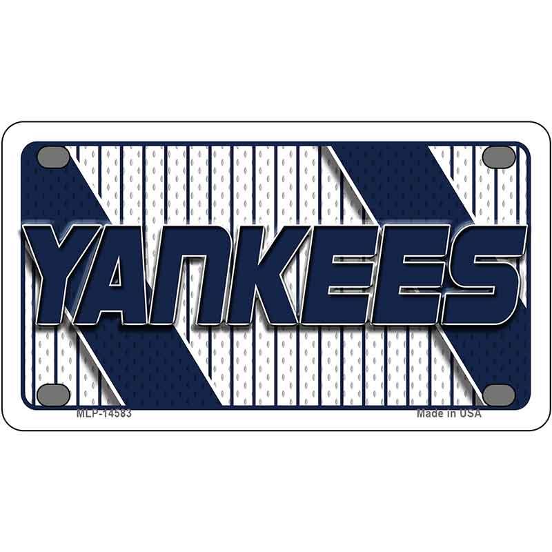YANKEES Graphic Novelty Metal License Plate LP-14583 4" x 2.2" Mini (MLP)