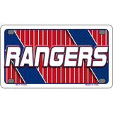 RANGERS Graphic Novelty Metal License Plate LP-14592 4" x 2.2" Mini (MLP)